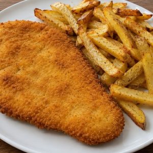 Pechuga de pollo empanada